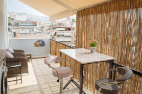 Exceptional modern studio in Athens, big balcony, central & calm